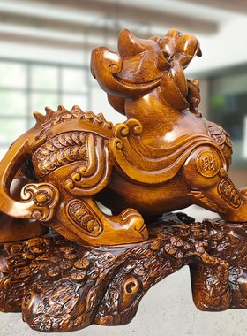 大号招财貔貅摆件客厅前台装饰品办公室办公桌工艺品店铺开业礼品