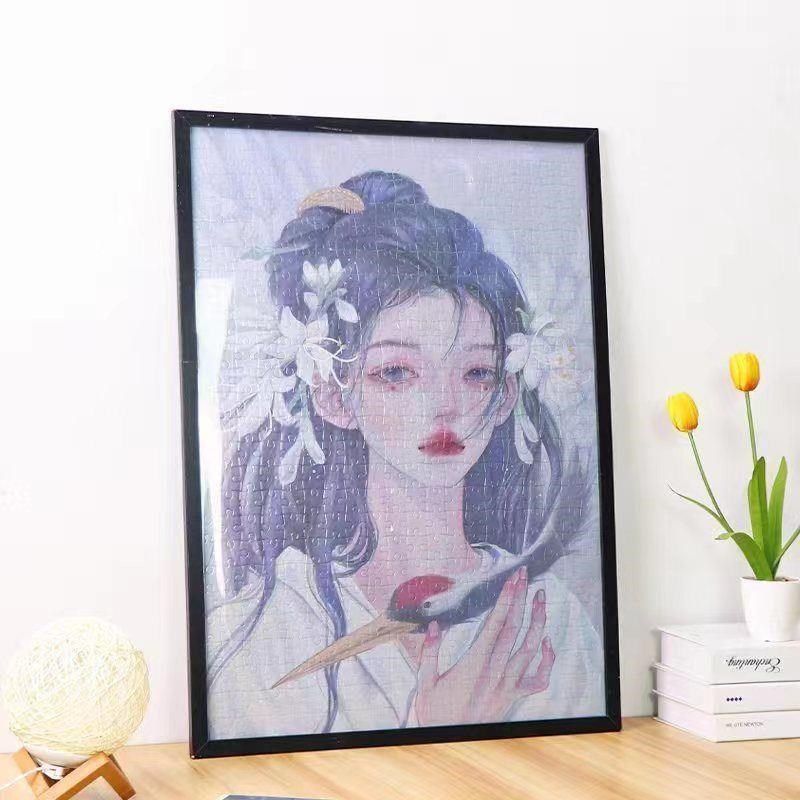 1000片拼图700*500mm相框大尺寸高分子简约塑料画框现代创意挂墙,淘宝优惠券,粉丝福利购,淘宝优惠卷