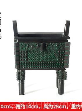 正品铜三脚架品地板站立大型古董饰青铜客厅桌装饰品子乔装迁公司