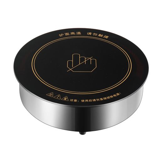 榆木围炉煮茶烤烤电陶炉商用嵌入式圆形小矮桌茶嵌入式专用2000W - 图3