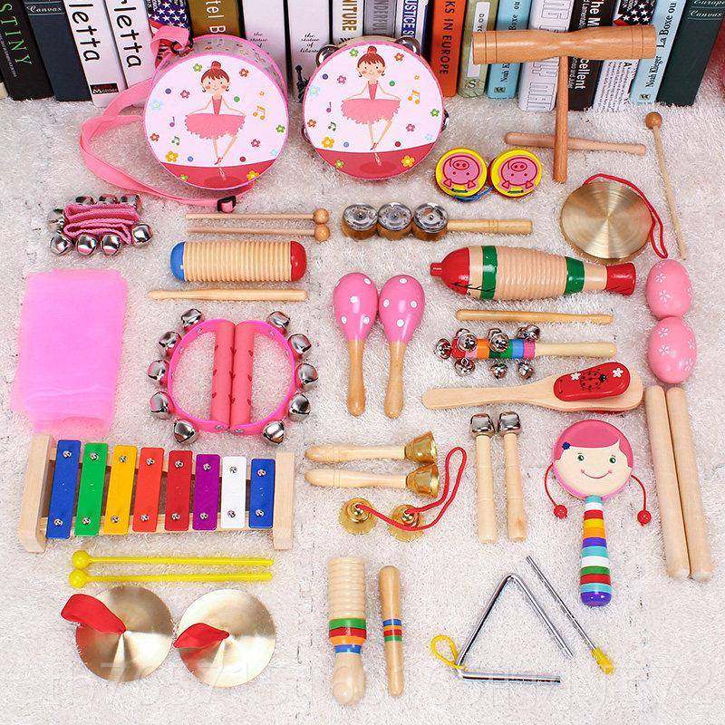 高档奥尔鼓夫打击乐器套装礼教盒儿园早启蒙音幼乐教具玩具摇铃鼓,淘宝优惠券,粉丝福利购,淘宝优惠卷
