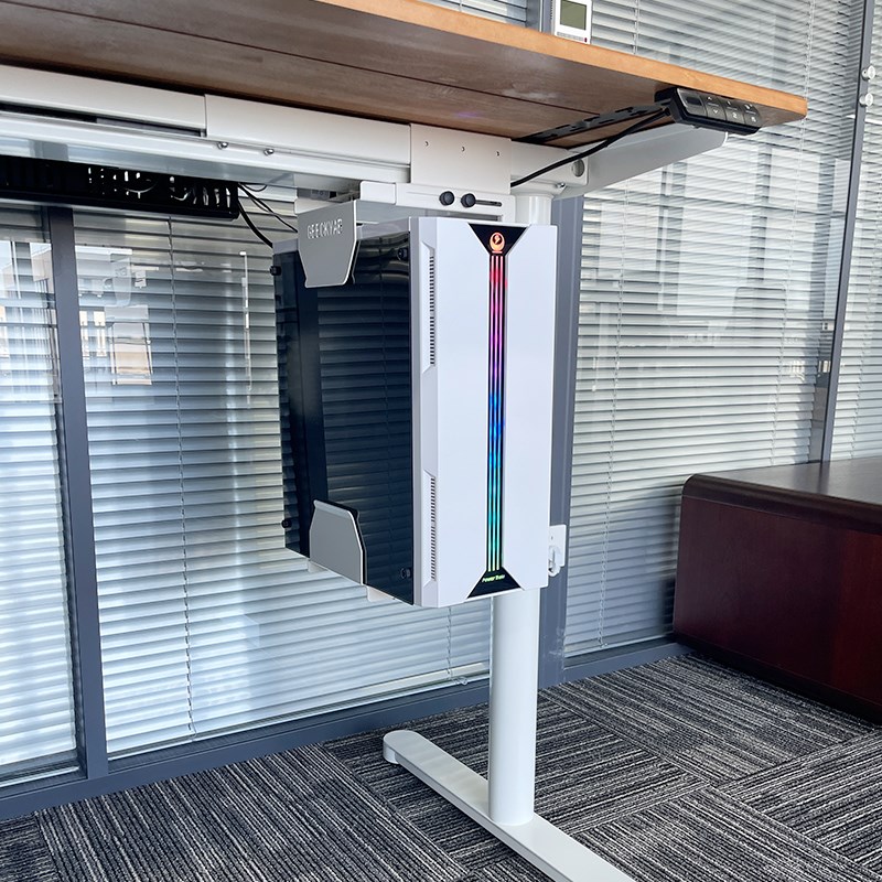 Lift table accessories computer host hanging bracket free punch hanger large, medium and small chassis hanger suspended bracket