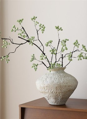 侘季风复古软装高级感花瓶摆件客厅插花店铺橱窗新家新房乔迁装饰