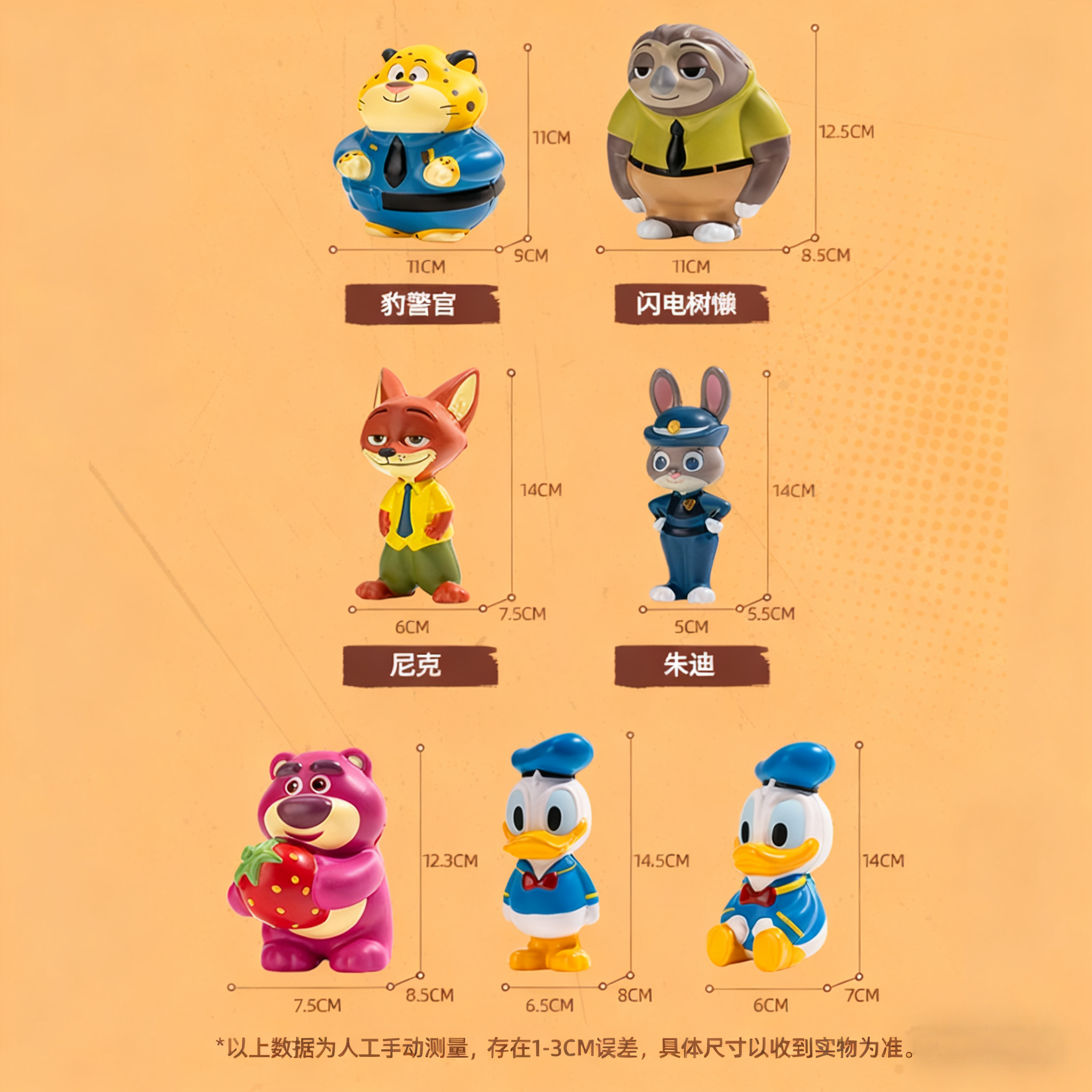 麦斯卡迪士尼疯狂动物城捏捏乐回弹解压神器玩具摆件礼物尼克朱迪 - 图3