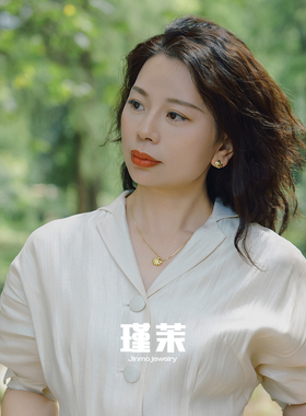 原创新中式贝壳造型耳钉