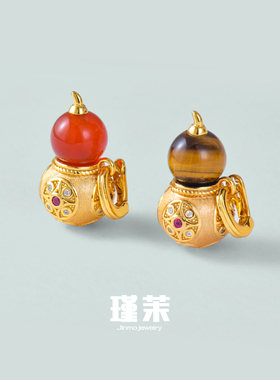 瑾茉S925银红玛瑙福禄吊坠