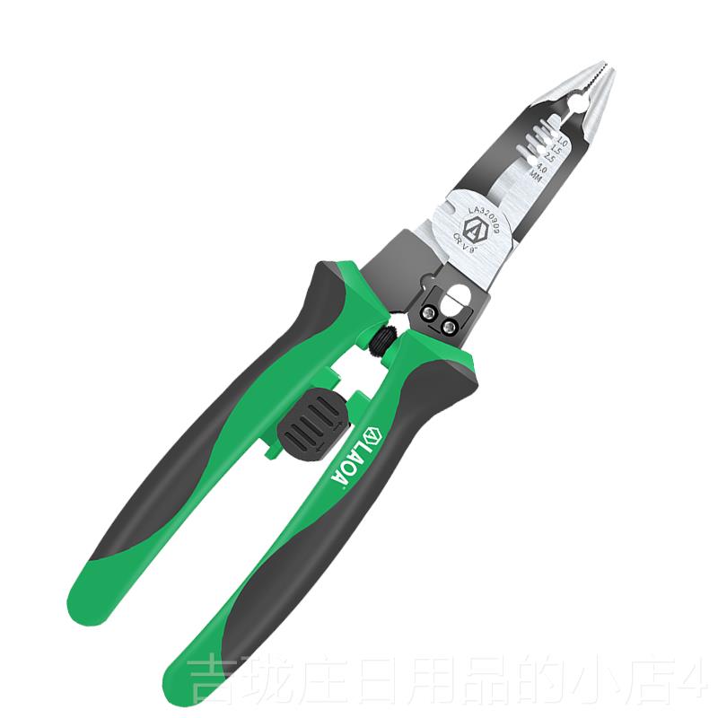Genuine old 1-in-1 multi-function 9-nose A pliers, industrial-grade wire stripping pliers, cutting pliers, mini electrician pliers, hand-made special