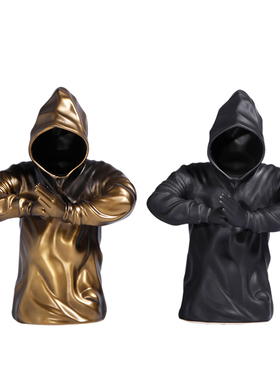 设计师雕塑艺术品陶瓷人物摆件样板间玄关客厅书房博古架简约装饰