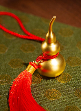 朱炳仁铜 福禄寿喜葫芦车挂家居饰品客厅装饰葫芦摆件铜葫芦挂件