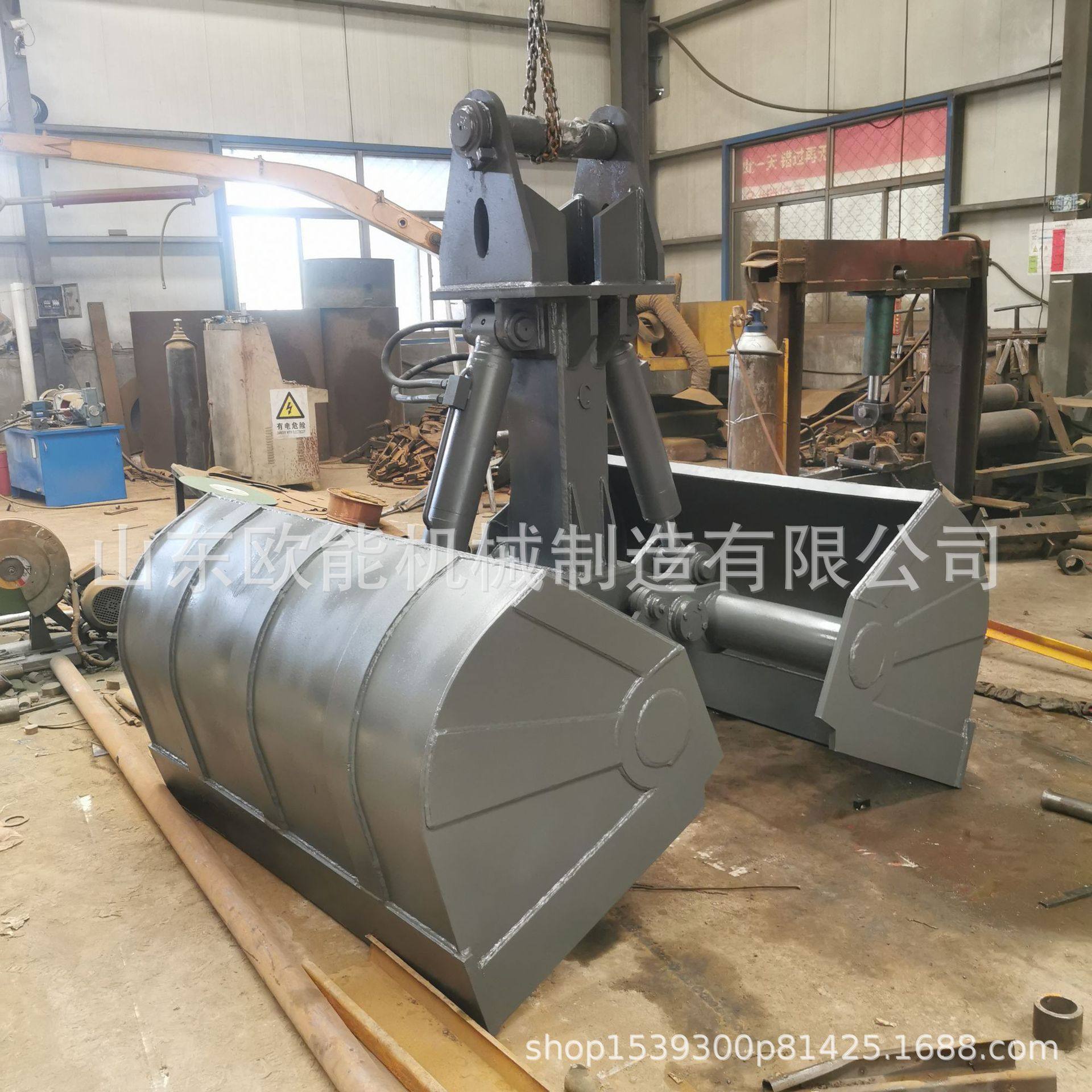 挖机属具贝壳斗 液压贝型斗双瓣垃圾肥料双开夹具,淘宝优惠券,粉丝福利购,淘宝优惠卷