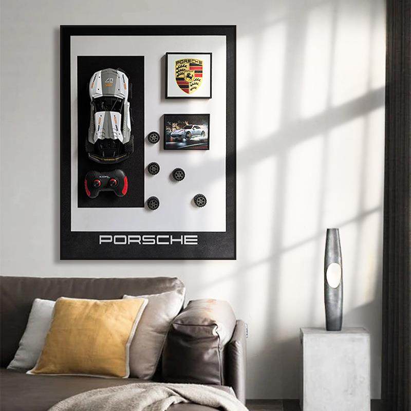 汽车立体遥空车走廊玄关儿童房墙画现代装饰画客厅画装饰客厅挂画,淘宝优惠券,粉丝福利购,淘宝优惠卷