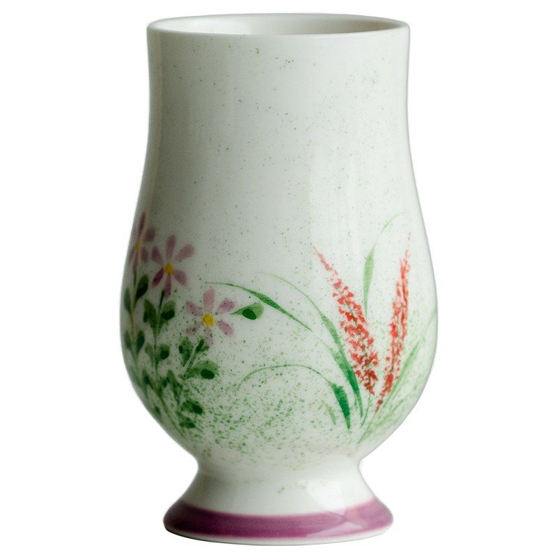 观策器隐纯手绘芦苇洒绿大度高足杯茶杯功夫品茗杯陶瓷闻香主人杯,淘宝优惠券,粉丝福利购,淘宝优惠卷