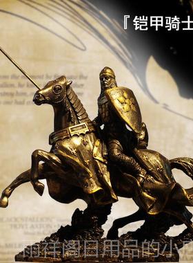 正品战中世纪武甲模型覆古罗马盔甲士创意士酒吧装饰工艺骑盔士战