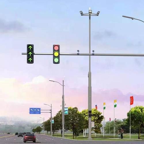 厂家供应多功能综合杆 红绿灯交通标志牌杆监控杆一体化共杆路灯 - 图0