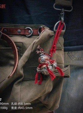 琢匠养剑葫芦摆件国风汽车挂件复古做旧道系福禄手把件铜桌面装饰