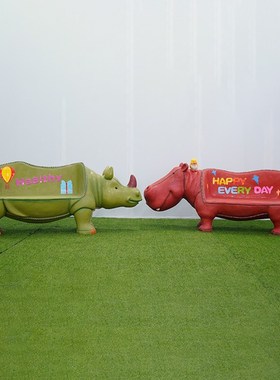 摆件模型坐椅凳子装饰卡通动物公园商场步行街休闲座椅玻璃钢雕塑