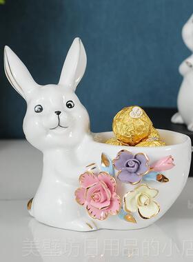 高档关门口鞋柜收纳摆件放钥匙纳创意家居厅陶客瓷现代简约装饰玄