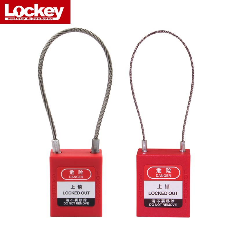 洛科 PC175 工业安全锁 不锈钢缆绳挂锁 设备停工锁 电力通开锁具 - 图2