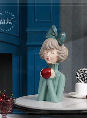 留象创意女孩客厅桌面电视柜装饰品玄关摆件家居饰品乔迁新居礼品