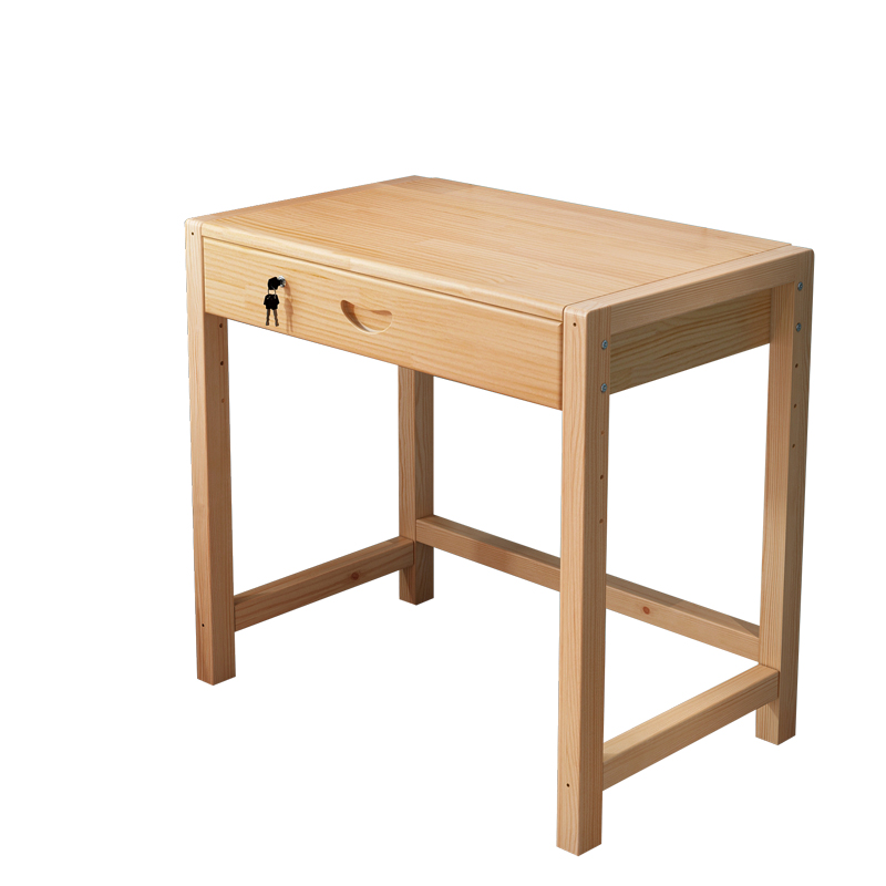 70cm实木儿童书桌可升降小书桌0cm长家用学生学习桌小户型写字桌 - 图2