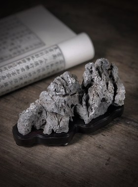 园冶志 文人空间 太湖石 苏工底座 家居摆件饰品茶室书房精品奇石
