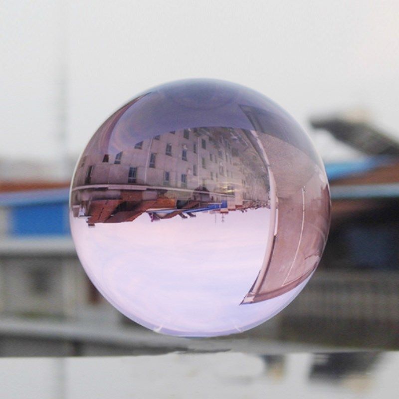 粉色水晶球K9粉晶玻璃球办公桌客厅摆设粉球装饰旺桃花卧室摆件,淘宝优惠券,粉丝福利购,淘宝优惠卷