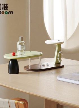WOZOOM屋准办公室桌面置物摆件家用高档收纳架餐边柜水杯子展示架