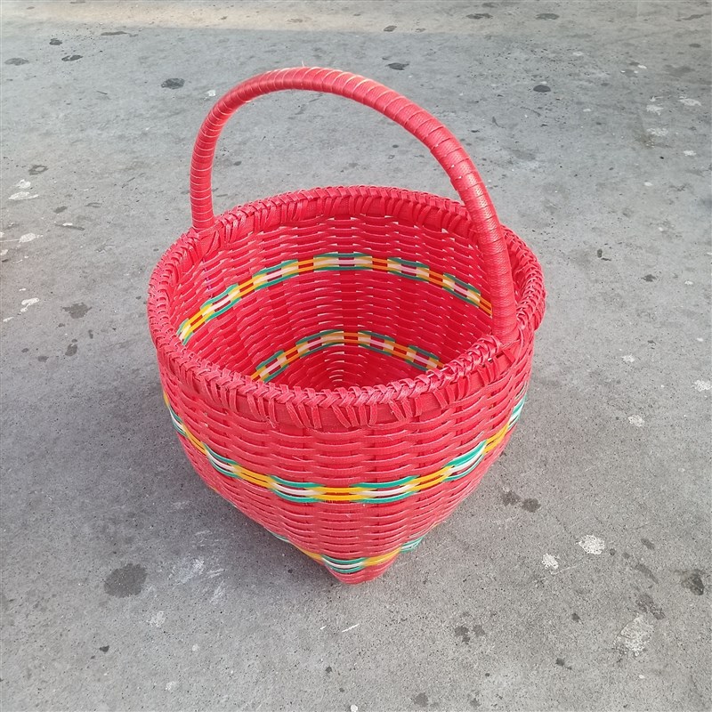 手工编织篮子竹编手提篮水果篮菜篮采摘篮购物篮买菜篮野餐篮 - 图2