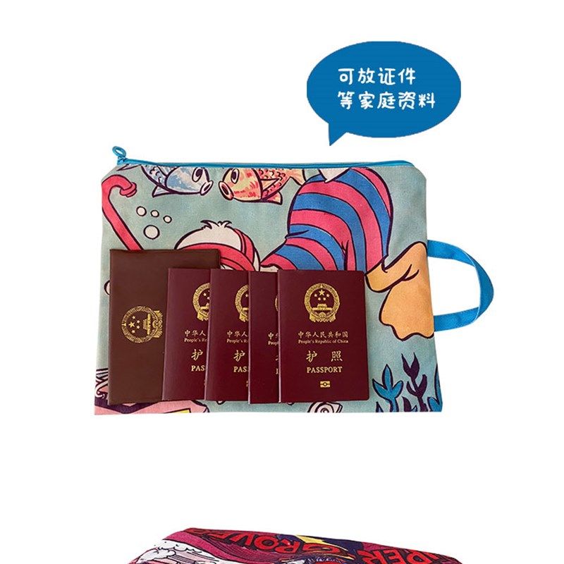 唐老鸭科目分类文件袋拉链帆布A4科目手提大容量装卷子试卷收纳,淘宝优惠券,粉丝福利购,淘宝优惠卷