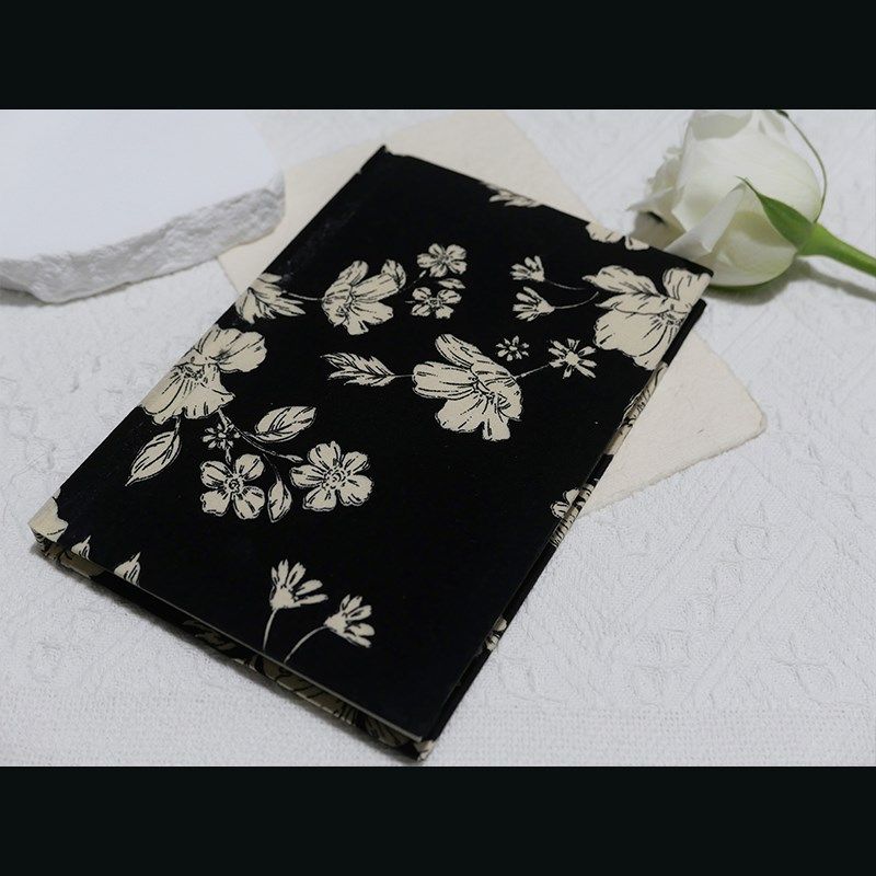 躲在耳里琰谧黑色简约棉布A5硬面本书衣书皮手账日记本,淘宝优惠券,粉丝福利购,淘宝优惠卷