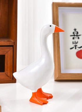 家居玄关装饰大白鹅钥匙磁吸收纳架摆件家用客厅桌面装饰摆件好物