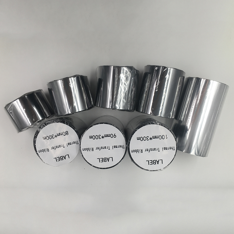 Resin Ribbon 50mm-110mm Coated Paper Self-Adhesive Ribbon Barcode Label Printer Ribbon Ribbon