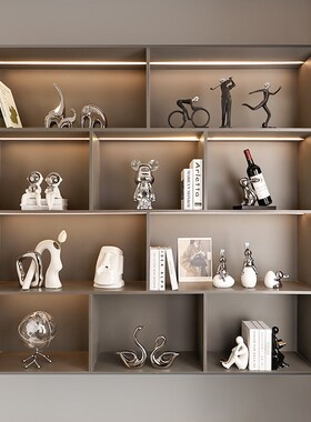 暴力熊酒柜装饰摆件创意宇航员客厅电视柜玄关家居摆设