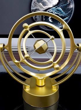 新款地球天体永动仪不停永动机创意桌面摇摆器牛顿摆装饰品工艺品