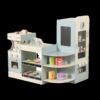 Children's coffee machine simulates supermarket shopping vending machine wooden simulation checkout cashier play house toy