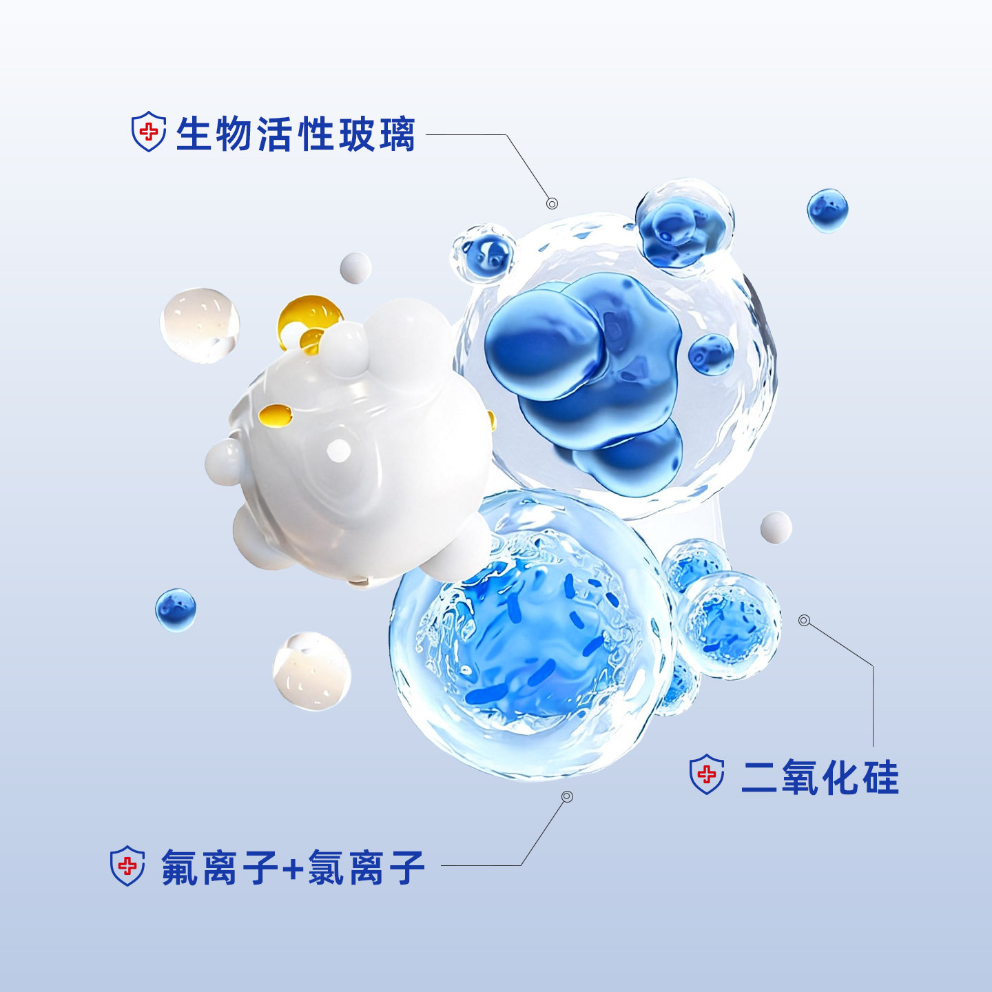 敷太医脱敏膏生物活性玻璃氯化物含氟二氧化硅医用口腔护理脱敏膏
