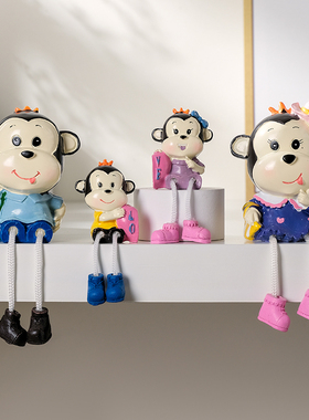 吊脚娃娃房间装饰品摆件创意少女心家居人偶桌面小摆设树脂礼品