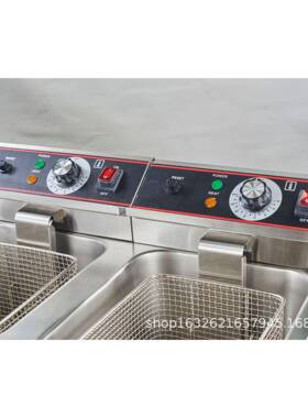 EF-12L-2/14L-2升双缸双筛商用电炸炉大油炸锅加厚炸炉炸薯条炸机