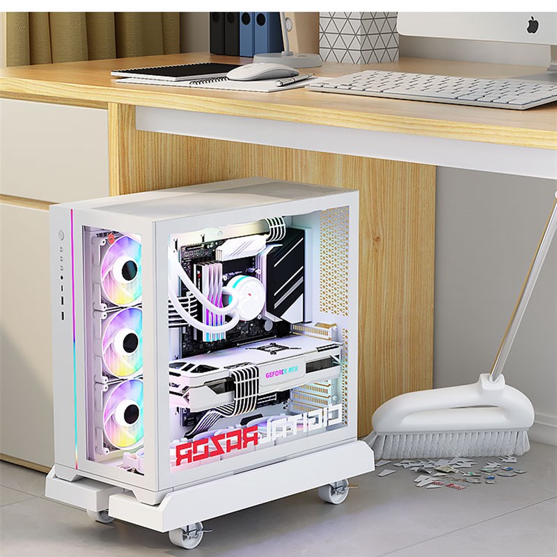 Desktop computer host bracket sea view room chassis base removable bracket home office under desk elevated rack
