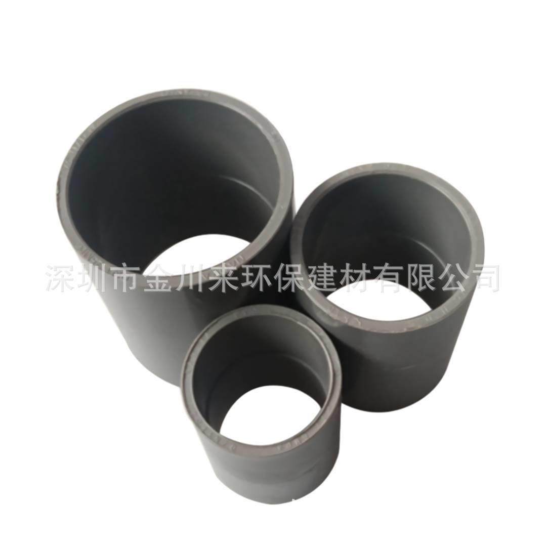 国标 灰色给水PVC直接头 DN200 8寸 De200 UPVC塑料管件直通套管,淘宝优惠券,粉丝福利购,淘宝优惠卷