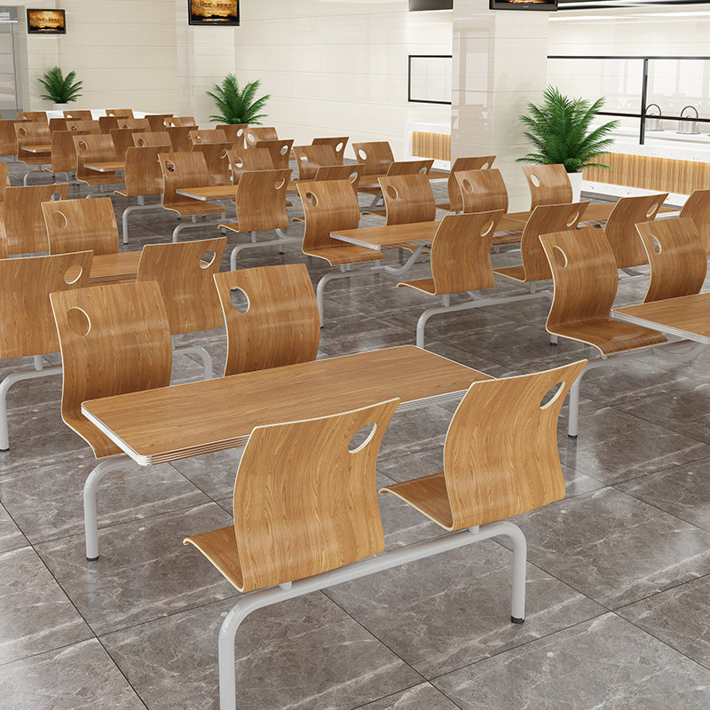 食堂餐厅快餐学校工厂学生员工4人专用经济连体组合套装餐桌桌椅,淘宝优惠券,粉丝福利购,淘宝优惠卷