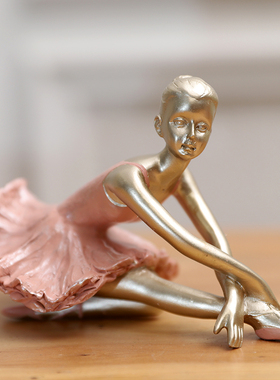 欧式家居客厅卧室书柜艺术装饰品软装饰品摆设芭蕾舞树脂人物摆件