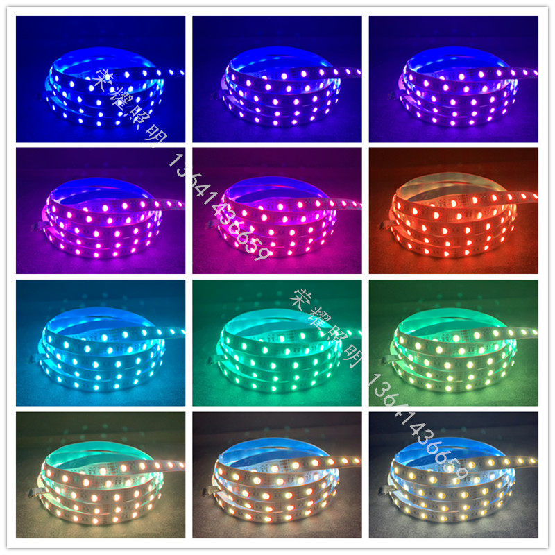 RGBW四合一灯带led高亮12v智能调光变色七彩白暖24vRGBWW防水贴片,淘宝优惠券,粉丝福利购,淘宝优惠卷