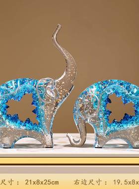 高档新式财鹿电摆件轻奢高档玄关客厅中酒柜招视柜办公室装饰乔迁