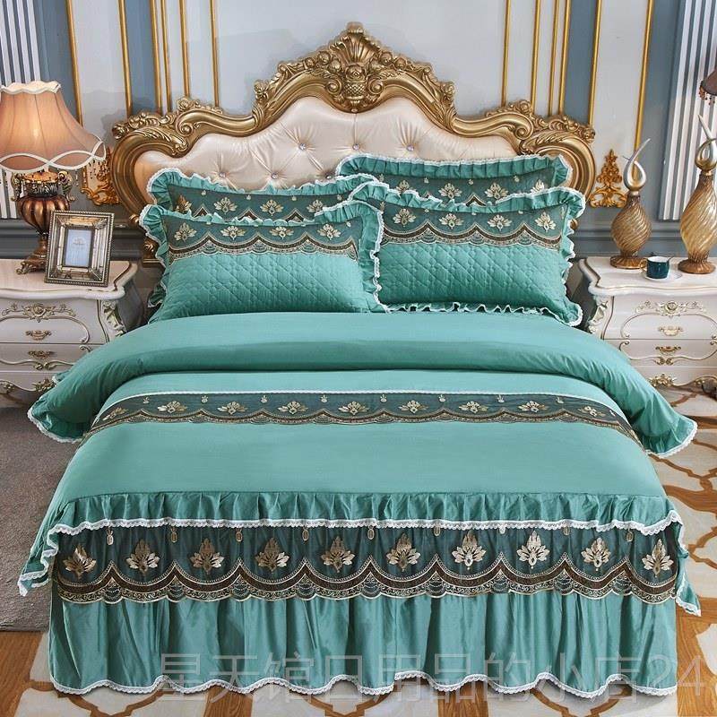 正品纯棉加厚被套件套床裙款夹棉1.8蕾公主风丝双人2四罩.0床床单,淘宝优惠券,粉丝福利购,淘宝优惠卷