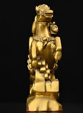 马上封侯铜马猴子摆件工艺品办公室玄关装饰品招财送领导商务礼品