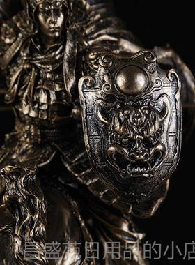 高档赵云赵子古龙复装品摆件饰酒柜客室厅办公工艺品铠甲武士勇士