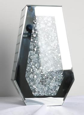 关水钻花饰瓶摆件客厅插花镜干花水钻花瓶创意家居装饰品玄装饰花