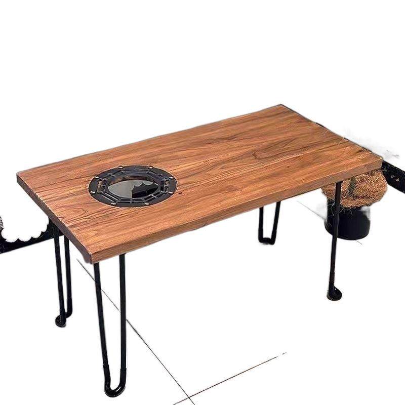 Z木5J露桌子榆木折叠围炉火煮DKE营茶户外炉便携庭院可折叠实茶桌,淘宝优惠券,粉丝福利购,淘宝优惠卷