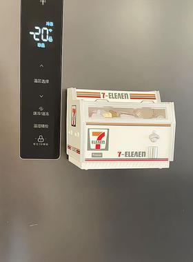 便利店冰箱贴厨房装饰摆件装饰品微缩冰箱模型冰柜摆件迷你可爱